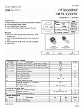 DataSheet IRFS3006PbF pdf